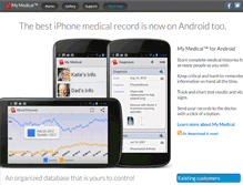 Tablet Screenshot of mymedicalapp.com